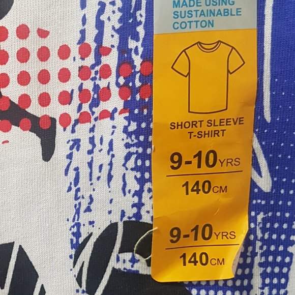 PRIMARK T-SHIRT BASKETCALL LOGO SIZES - Picture 3 of 4
